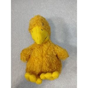 18" VINTAGE 1977 Animal Fair Fuzzy Yellow Bird ZONK Stuffed Animal Plush Toy
